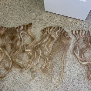 Hand tied hair extensions